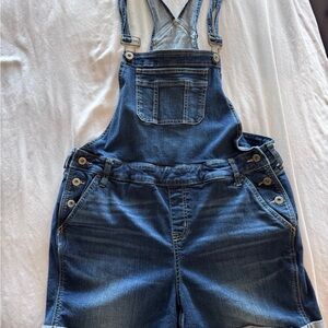 Torrid Denim Overall shorts with Pocket Detail